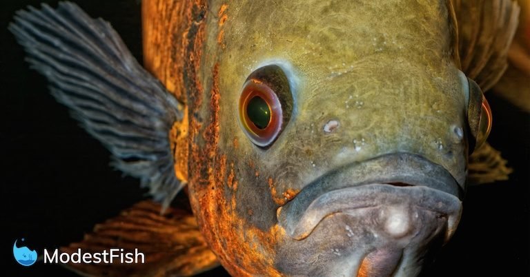 Close up of Oscar fish