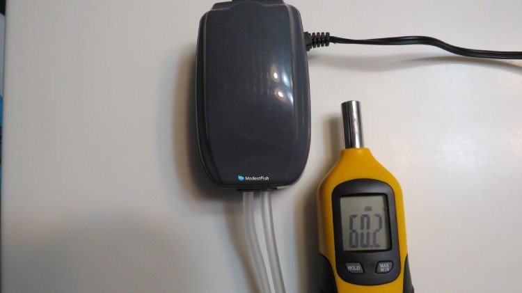 SunSun luchtpomp decibel testen