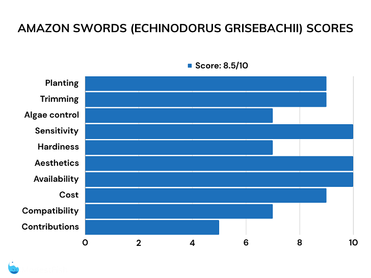 Amazon swords bar chart of ratings