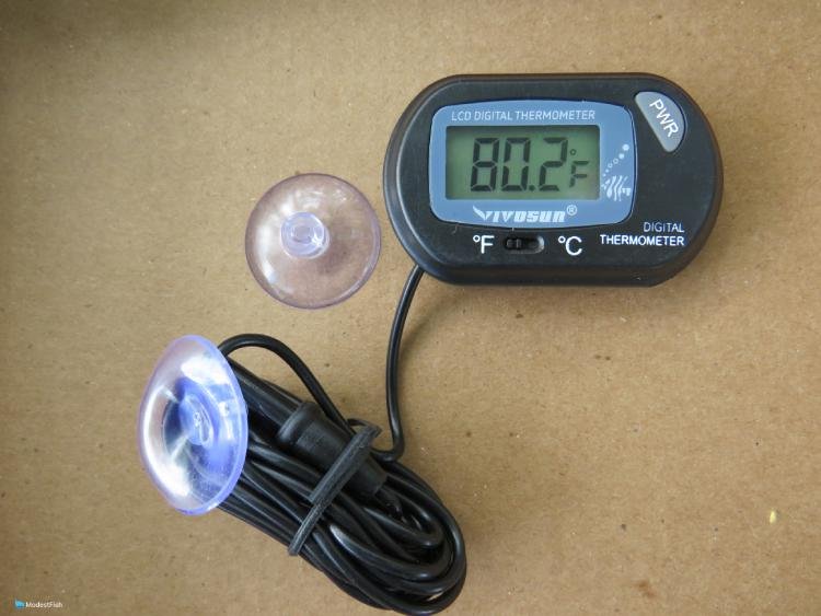 LXSZRPH LCD Digital Aquarium Thermometer Fish Tank Water Thermometer Aquarium Thermometer with LED Alarm Indicator Highest/Lowest Temperature Alarm